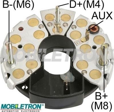 Mobiletron RB-72H - Выпрямитель, диодный мост, генератор unicars.by