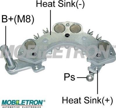 Mobiletron RH-123 - Выпрямитель, диодный мост, генератор unicars.by