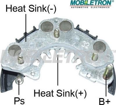 Mobiletron RH-25 - Выпрямитель, диодный мост, генератор unicars.by