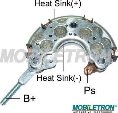 Mobiletron RN-16PL - Выпрямитель, диодный мост, генератор unicars.by