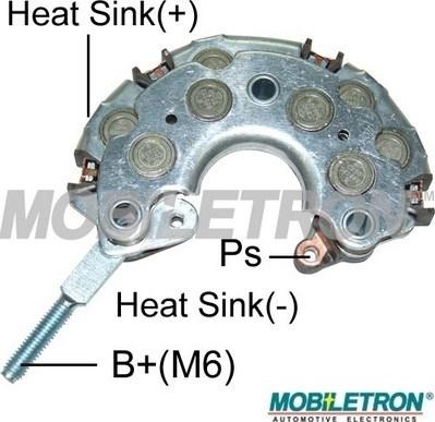 Mobiletron RN-13PL - Выпрямитель, диодный мост, генератор unicars.by