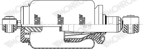 Monroe CB0280 - Гаситель, крепление кабины unicars.by