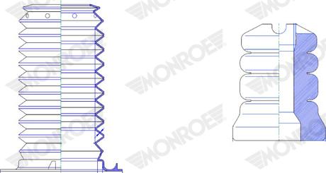 Monroe PK477 - Пылезащитный комплект, амортизатор unicars.by