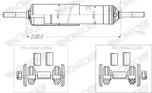 Monroe T1090 - Амортизатор unicars.by