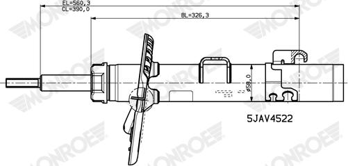 Monroe V4522 - Амортизатор unicars.by