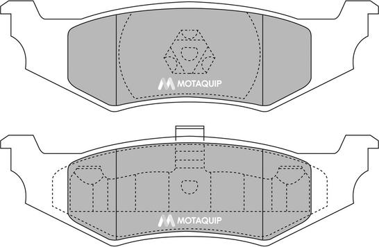 Motaquip LVXL990 - Тормозные колодки, дисковые, комплект unicars.by