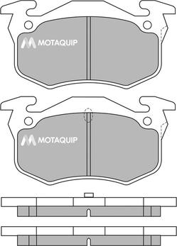 Motaquip LVXL976 - Тормозные колодки, дисковые, комплект unicars.by