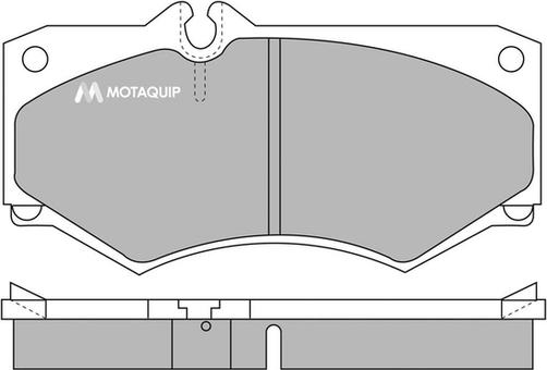 Motaquip LVXL448 - Тормозные колодки, дисковые, комплект unicars.by