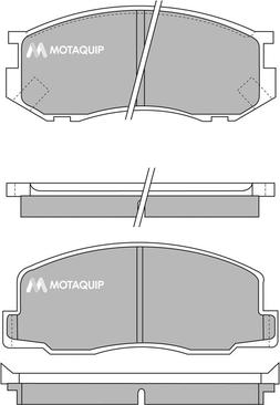 Motaquip LVXL456 - Тормозные колодки, дисковые, комплект unicars.by