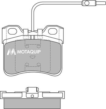 Motaquip LVXL401 - Тормозные колодки, дисковые, комплект unicars.by