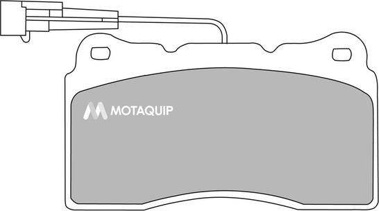 Motaquip LVXL544 - Тормозные колодки, дисковые, комплект unicars.by