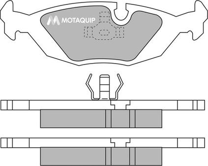 Motaquip LVXL503 - Тормозные колодки, дисковые, комплект unicars.by