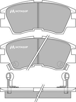 Motaquip LVXL588 - Тормозные колодки, дисковые, комплект unicars.by