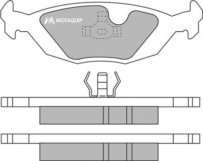 Motaquip LVXL579 - Тормозные колодки, дисковые, комплект unicars.by