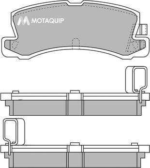 Motaquip LVXL575 - Тормозные колодки, дисковые, комплект unicars.by