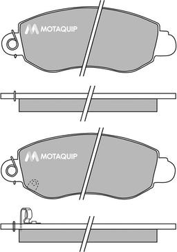 Motaquip LVXL644 - Тормозные колодки, дисковые, комплект unicars.by