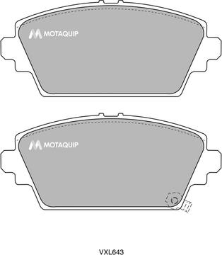 Motaquip LVXL643 - Тормозные колодки, дисковые, комплект unicars.by