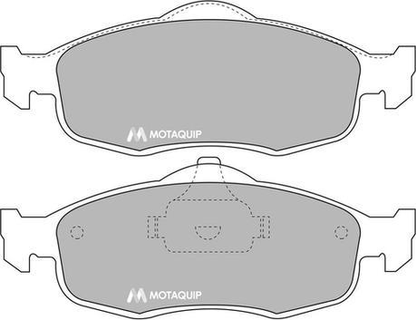 Motaquip LVXL662 - Тормозные колодки, дисковые, комплект unicars.by