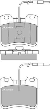 Motaquip LVXL667 - Тормозные колодки, дисковые, комплект unicars.by