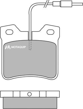 Motaquip LVXL601 - Тормозные колодки, дисковые, комплект unicars.by