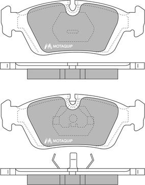 Motaquip LVXL634 - Тормозные колодки, дисковые, комплект unicars.by