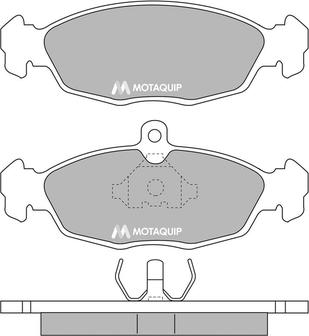 Motaquip LVXL636 - Тормозные колодки, дисковые, комплект unicars.by