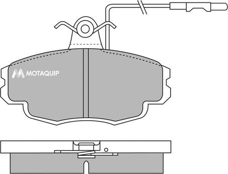 Motaquip LVXL632 - Тормозные колодки, дисковые, комплект unicars.by