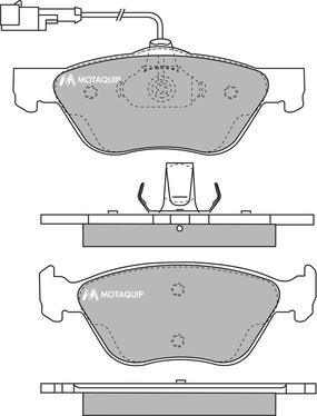 Motaquip LVXL190 - Тормозные колодки, дисковые, комплект unicars.by