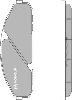 Motaquip LVXL149 - Тормозные колодки, дисковые, комплект unicars.by