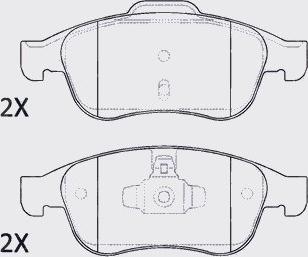 Motaquip LVXL1418 - Тормозные колодки, дисковые, комплект unicars.by