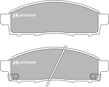 Motaquip LVXL1695 - Тормозные колодки, дисковые, комплект unicars.by