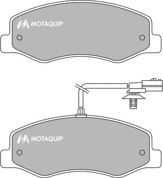 Motaquip LVXL1637 - Тормозные колодки, дисковые, комплект unicars.by