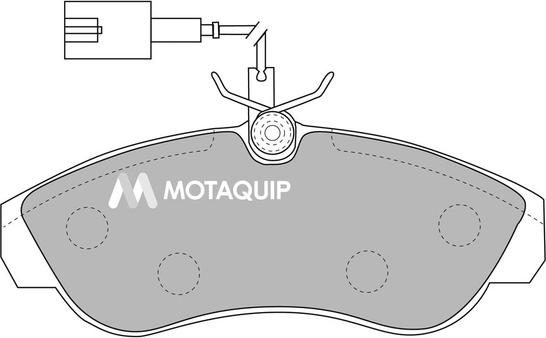 Motaquip LVXL1090 - Тормозные колодки, дисковые, комплект unicars.by