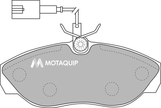 Motaquip LVXL1091 - Тормозные колодки, дисковые, комплект unicars.by