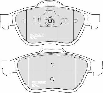 Motaquip LVXL1093 - Тормозные колодки, дисковые, комплект unicars.by