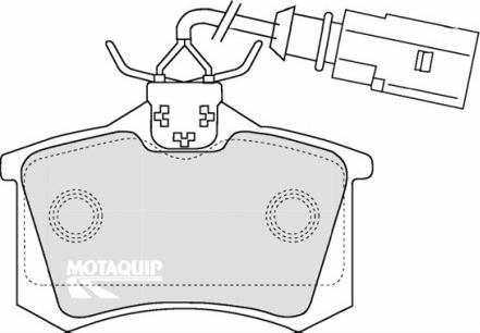 Motaquip LVXL1097 - Тормозные колодки, дисковые, комплект unicars.by