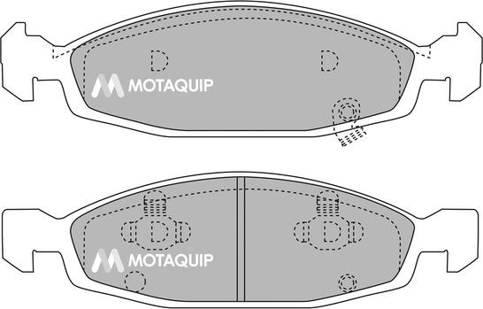 Motaquip LVXL1050 - Тормозные колодки, дисковые, комплект unicars.by