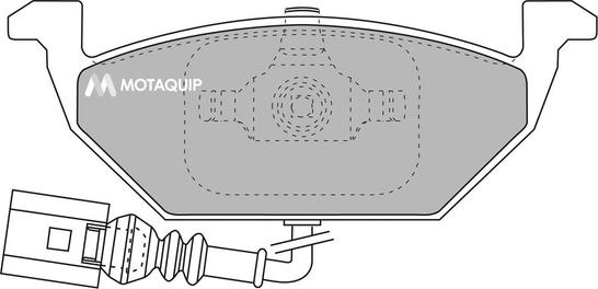 Motaquip LVXL1015 - Тормозные колодки, дисковые, комплект unicars.by