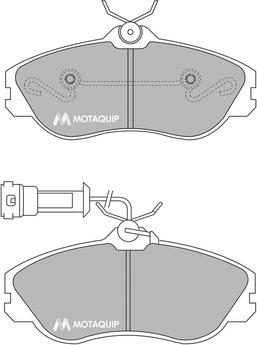 Motaquip LVXL108 - Тормозные колодки, дисковые, комплект unicars.by