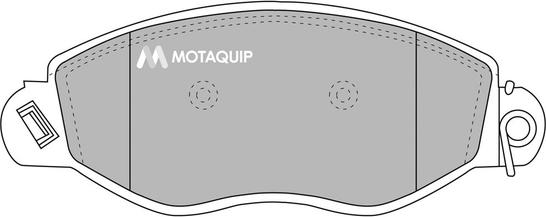 Motaquip LVXL1021 - Тормозные колодки, дисковые, комплект unicars.by