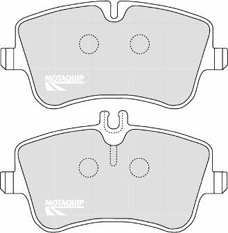 Motaquip LVXL1076 - Тормозные колодки, дисковые, комплект unicars.by