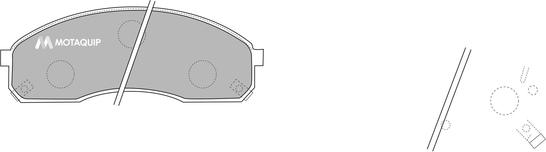 Motaquip LVXL1151 - Тормозные колодки, дисковые, комплект unicars.by