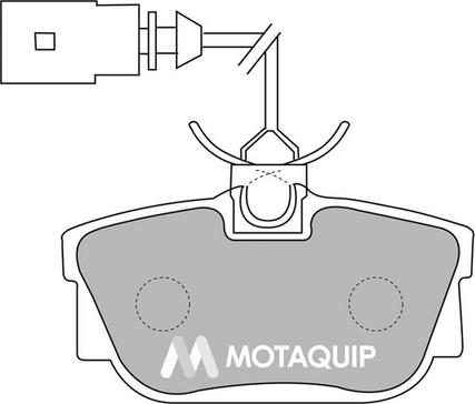 Motaquip LVXL1134 - Тормозные колодки, дисковые, комплект unicars.by