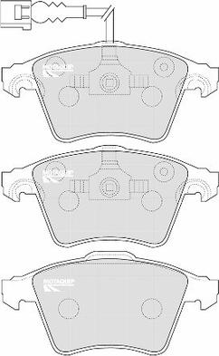 Motaquip LVXL1170 - Тормозные колодки, дисковые, комплект unicars.by