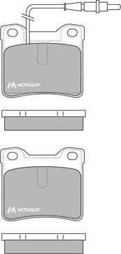 Motaquip LVXL189 - Тормозные колодки, дисковые, комплект unicars.by