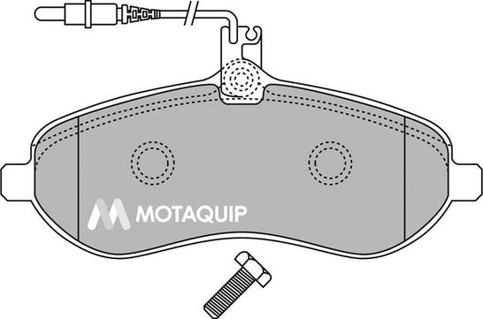 Motaquip LVXL1342 - Тормозные колодки, дисковые, комплект unicars.by