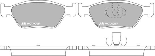 Motaquip LVXL1365 - Тормозные колодки, дисковые, комплект unicars.by