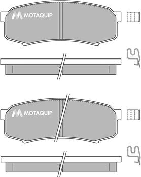 Motaquip LVXL131 - Тормозные колодки, дисковые, комплект unicars.by