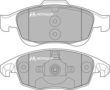 Motaquip LVXL1372 - Тормозные колодки, дисковые, комплект unicars.by