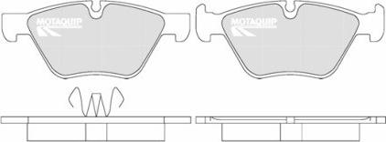 Motaquip LVXL1291 - Тормозные колодки, дисковые, комплект unicars.by